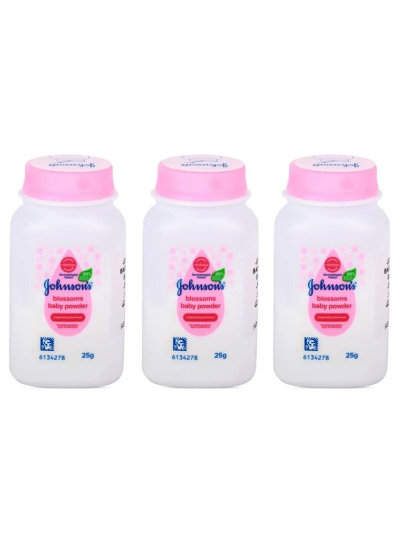 Blossoms Baby Powder 25 g 3 pcs